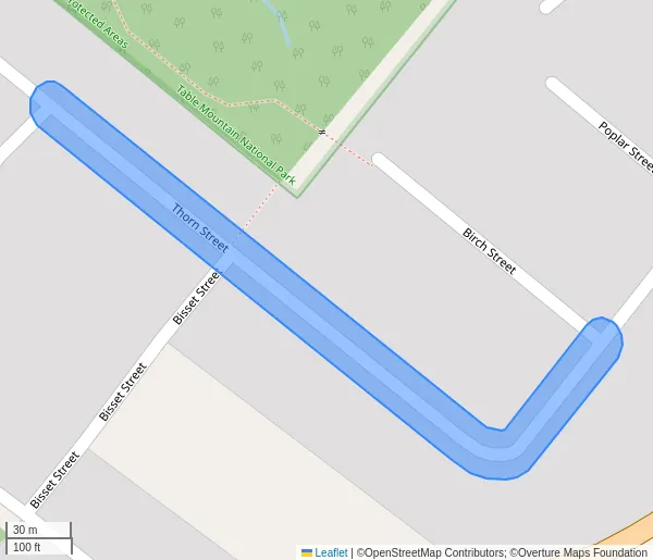 Map of the affected area in NEWLANDS