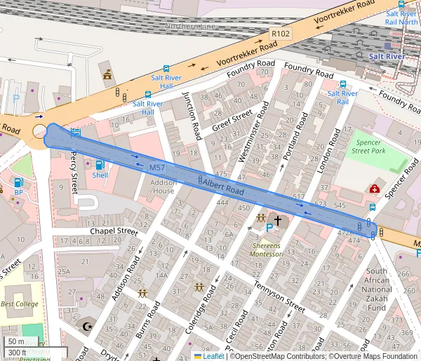 Map of the affected area in SALT RIVER